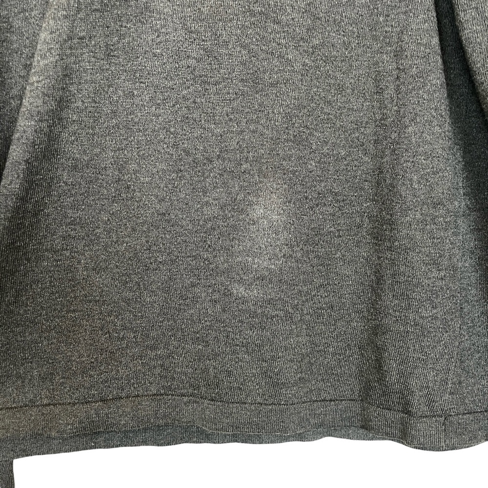 Alfani Men’s Grey V-Neck Long Sleeve Vintage Sweater Shirt Top size Large - Picture 4 of 4